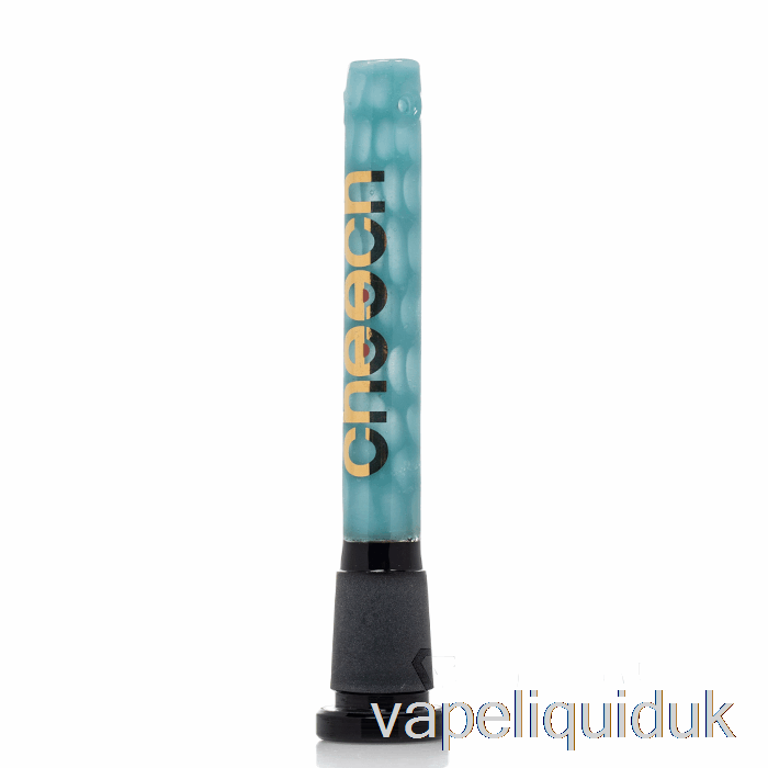 Cheech Glass 4inch Honeycomb Downstem Light Blue Vape Juice